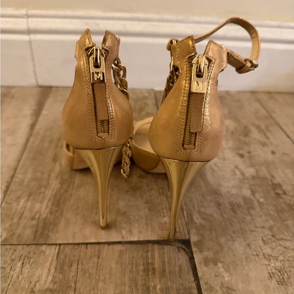 Marciano Gold Chain-Detail Women's Heels - Picture 3 of 5